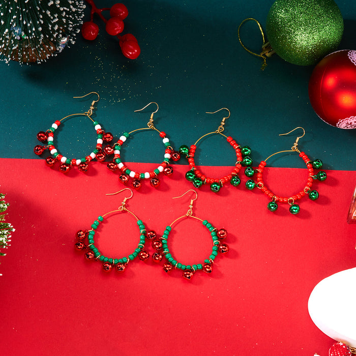 Wholesale Handmade Christmas Elk Earrings Zinc Alloy Fashion Accessory