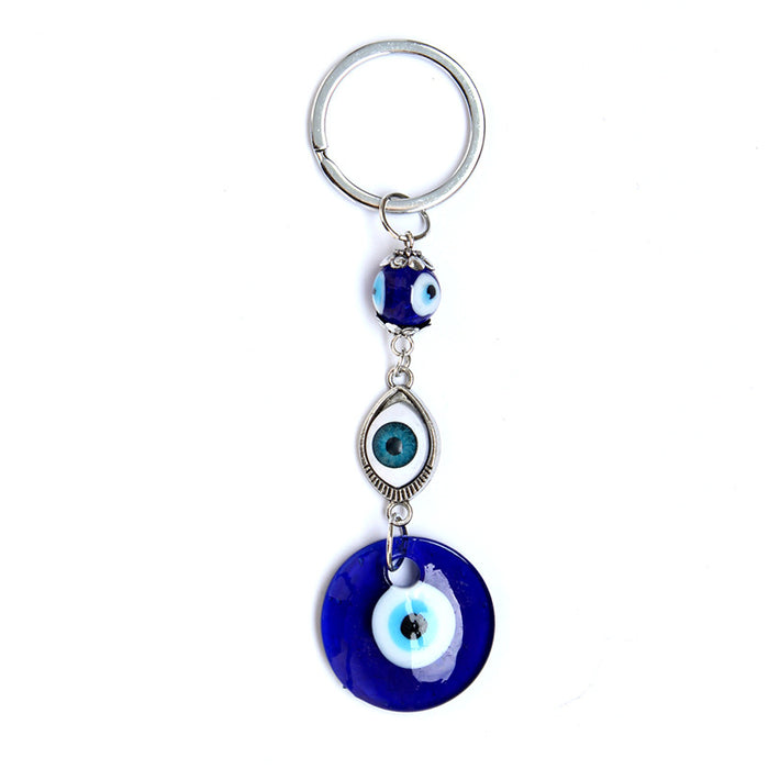 Wholesale Tima's handbag pendant diamond set Türkiye blue eye keychain accessories