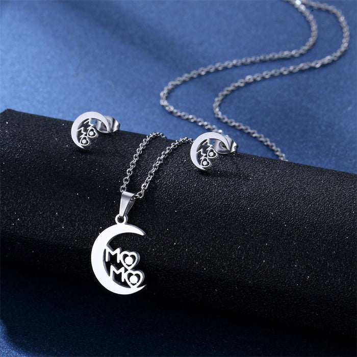 Wholesale stainless steel letter necklace JDC-NE-MingM010