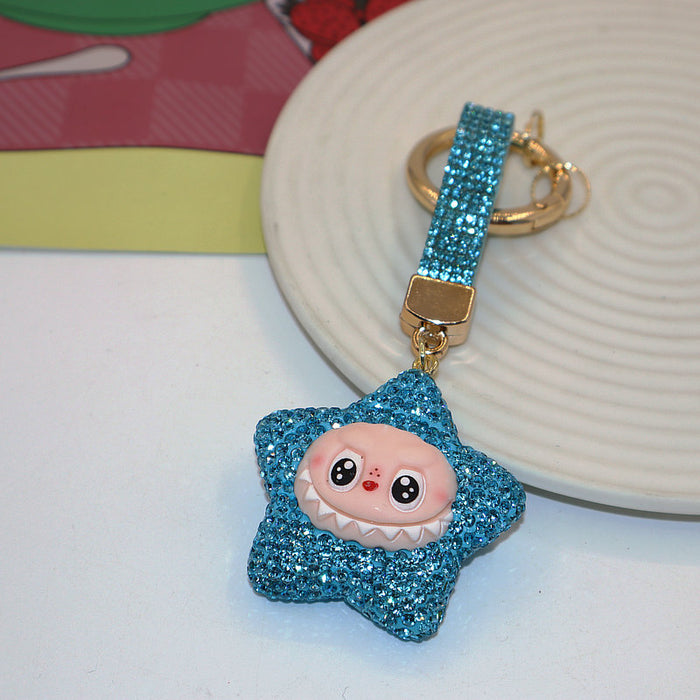 Wholesale Soft Clay Keychain with Diamonds,  Cute Personalized Bag Pendant,  Car Keychain,  Colorful Accessories