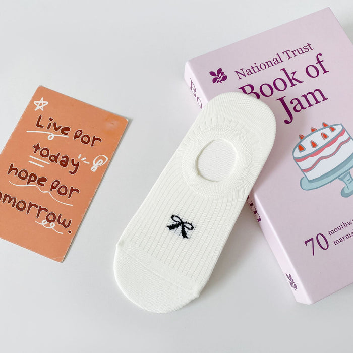 Wholesale Bow socks, boat socks, thin, shallow, invisible socks, anti slip and non falling heel socks, boneless