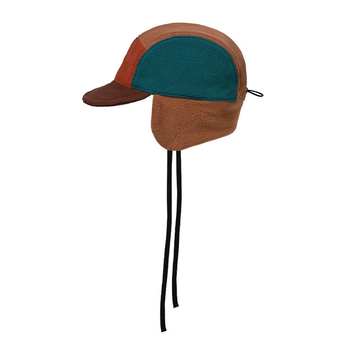 Wholesale Baseball cap, quick drying duckbill cap, ear protection, color blocked cap, fleece fleece