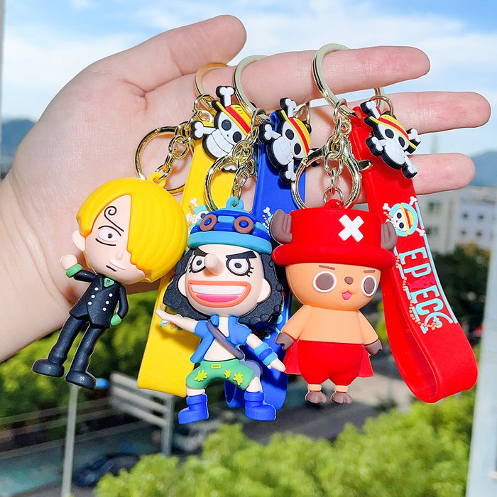 Wholesale Silicone Cartoon Doll Keychain JDC-KC-QiChao062