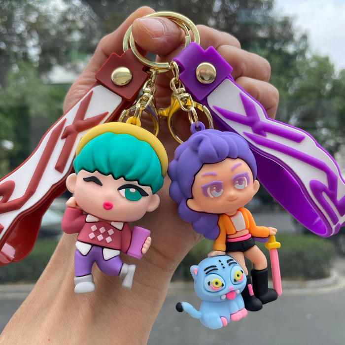 Wholesale K-POP Anime Backpack Charm Keychain