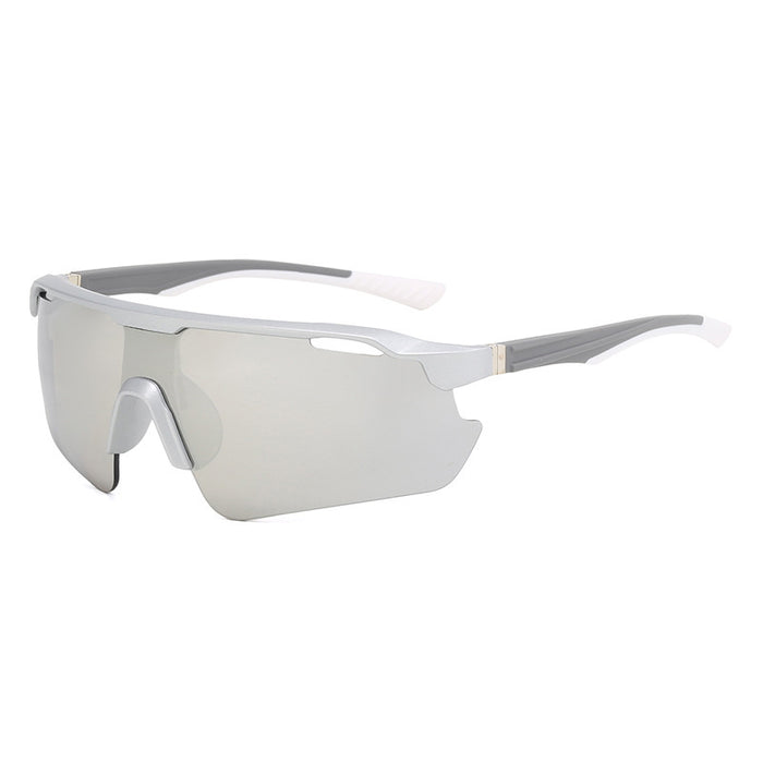 Wholesale Conjoined large frame cycling glasses, futuristic outdoor sports sunglasses, windproof sunglasses