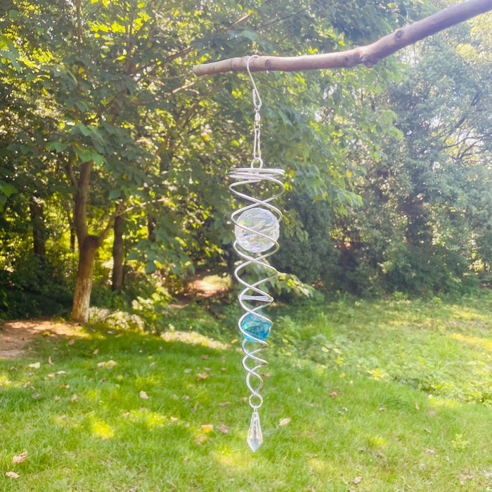 Wholesale Crystal Ball Rotating Wind Chimes Pendant