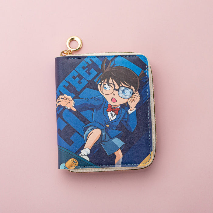 Wholesale Hot-selling Japanese Anime Short PU Wallet Teenagers Students Fashionable Simple Coin Purse Card Holder Wallet JDC-WT-QT008