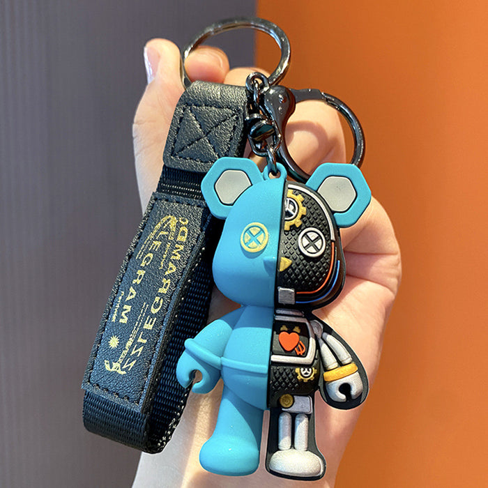 Wholesale Cartoon Mechanical Teddy Bear Keychains JDC-KC-LingY026