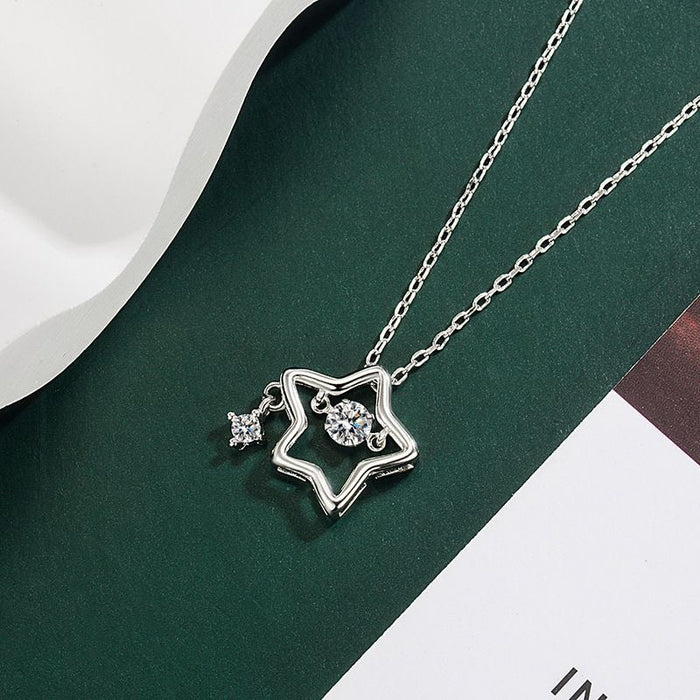 Wholesale Clavicle chain pentagram necklace star
