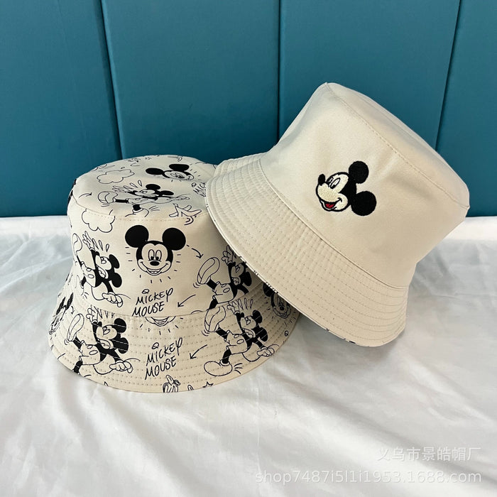 Wholesale New Cotton Fisherman's Hat Versatile Sunscreen Hat Cartoon Double sided Sunscreen Hat