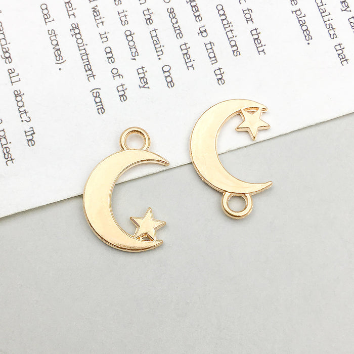 Wholesale DIY Alloy Simulation Star,  Moon and Sun Series Charms