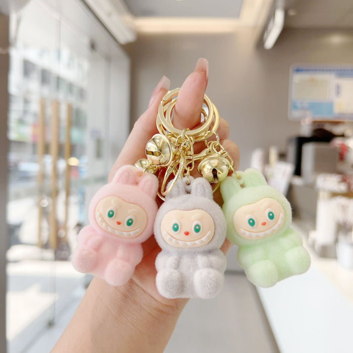 Wholesale Flocking Labo cloth little sheep keychain pendant doll bag pendant creative exquisite small gift