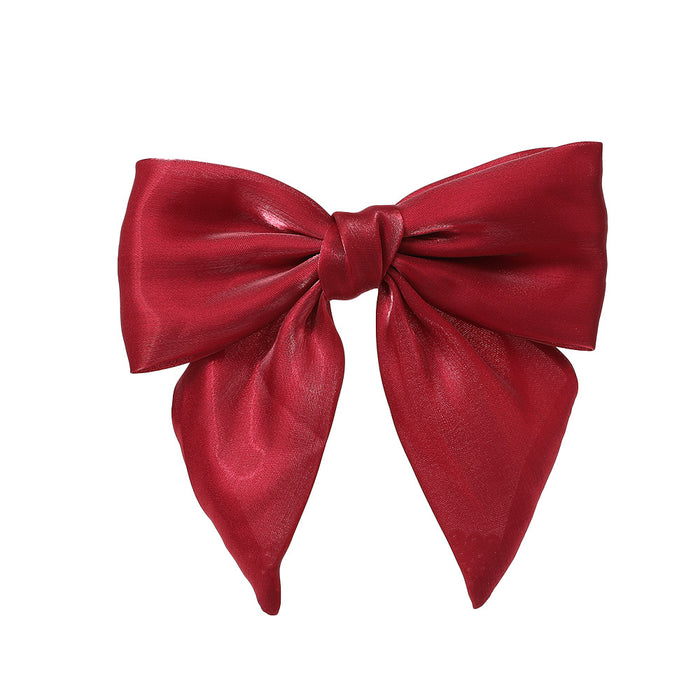 Wholesale Organza Bow Spring Hair Clip JDC-HC-XuanY001