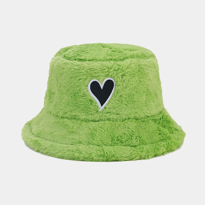 Wholesale Love Patch Plush Bucket Hat JDC-FH-LvY047