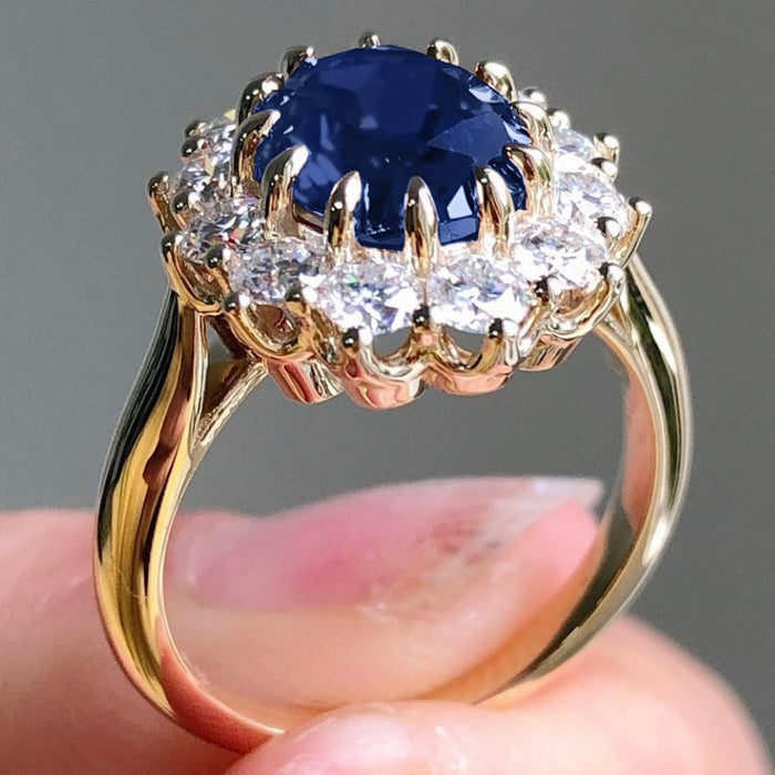 Wholesale Sapphire ring stylish and simple ring