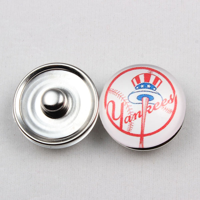 Wholesale 10 pairs/ pack 18mm Ice Hockey Team Button