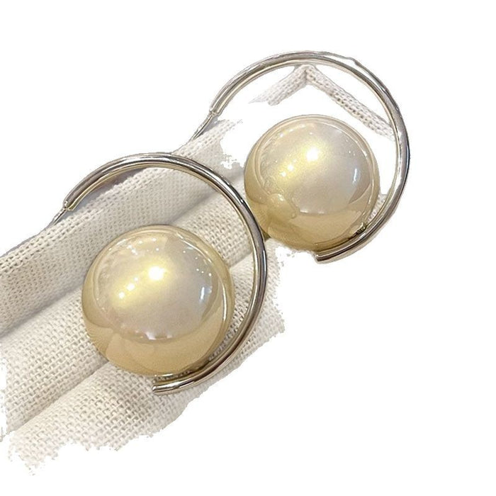 Wholesale pearl earrings women's silver needles earrings earrings