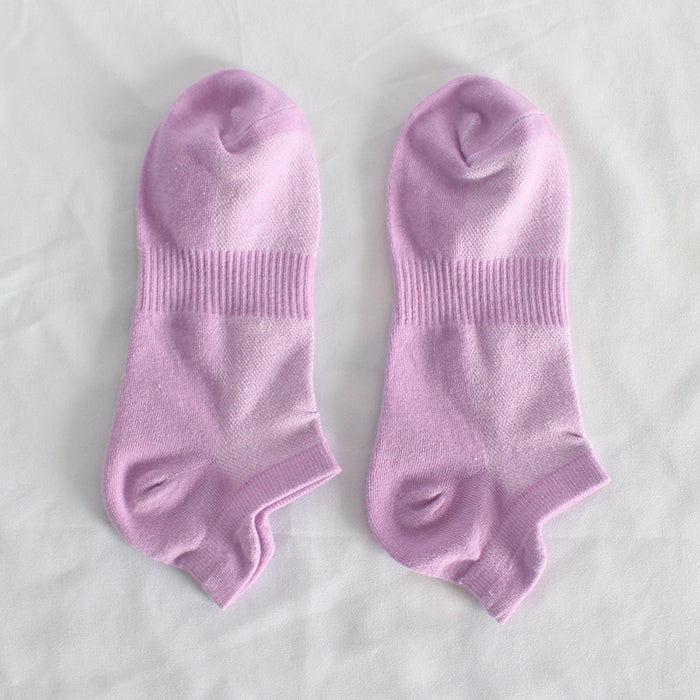 Wholesale Sports socks, breathable mesh running socks, thin boat socks, low cut, shallow mouth