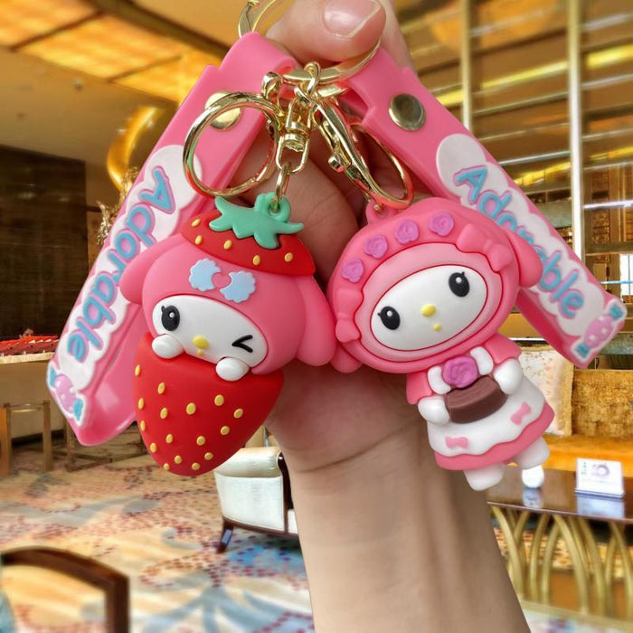 Wholesale Silicone Cartoon Doll Keychain JDC-KC-MingT112