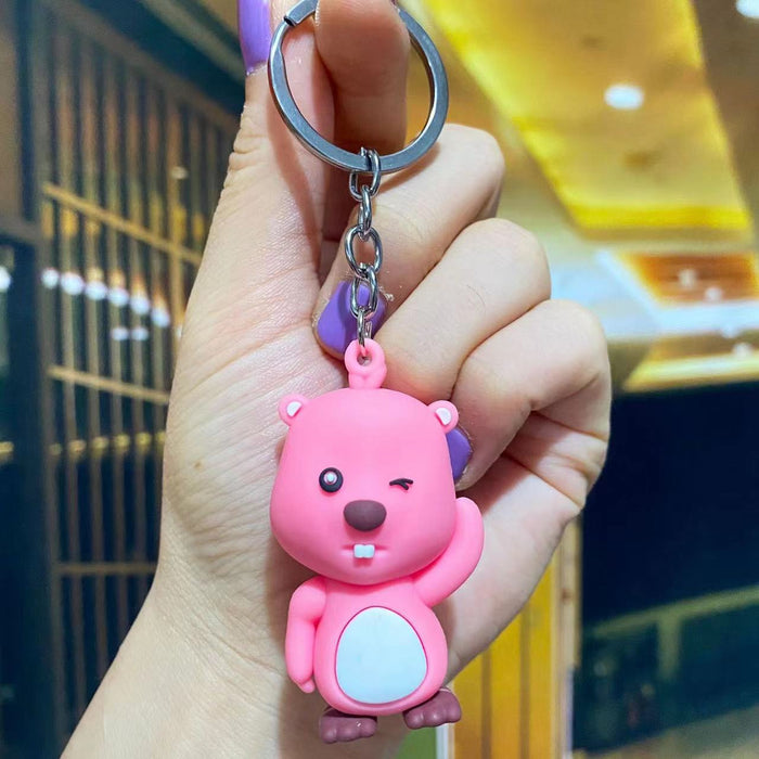 Wholesale Keychain cartoon doll couple bag pendant