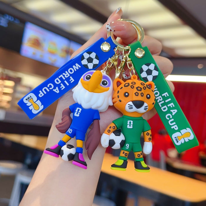 Wholesale Tong fans mascot keychain