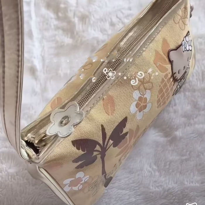 Wholesale Cute Printed Underarm Bag Niche Cartoon Handbag Girl Casual Shoulder Small Square Bag