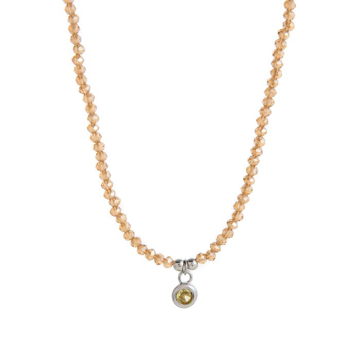 Wholesale Moon and Star Purple Beaded Pearl Necklace