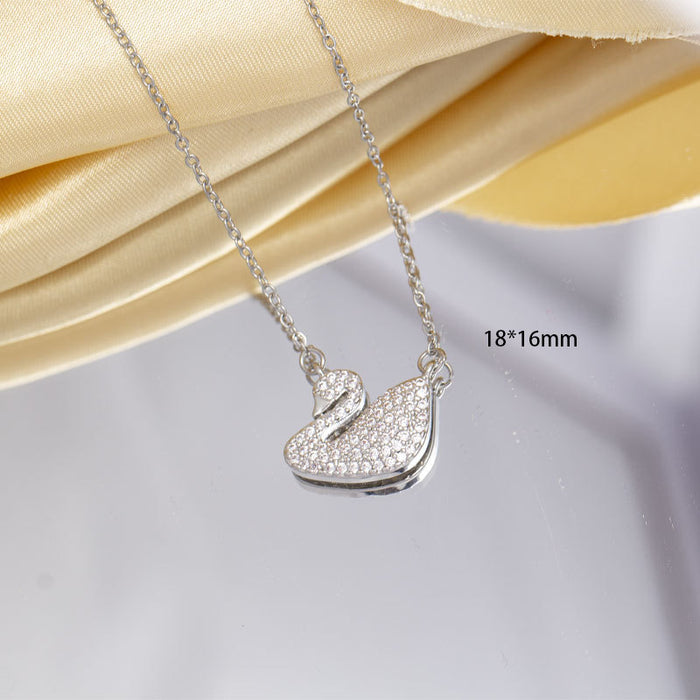 Wholesale Necklace for Women Gemstone Necklace Swan Pendant choker necklace