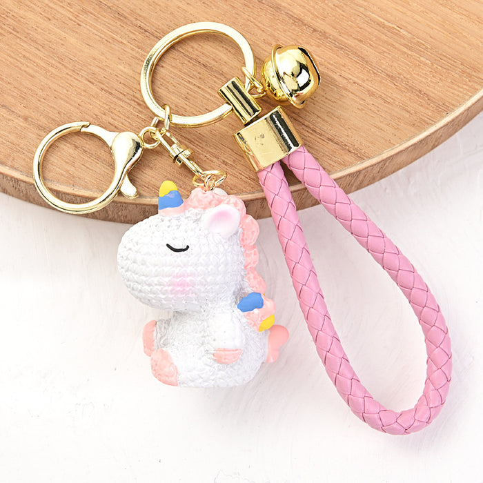 Wholesale Resin keychain creative cute bag pendant exquisite car keychain accessories