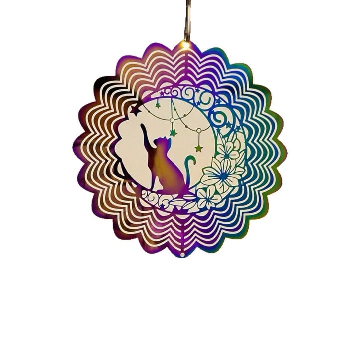 Wholesale 3D Rotating Stainless Steel Wind Chimes Pendant