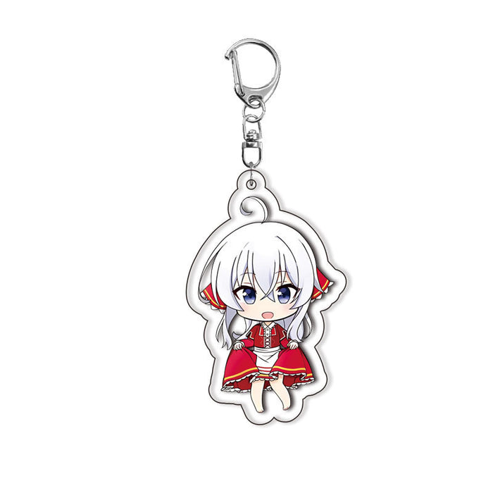 Wholesale Witch acrylic keychain animation surrounding campus creative jewelry pendant