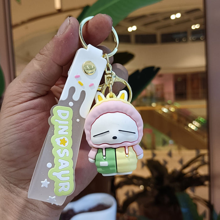 Wholesale Silicone Cartoon Doll Keychain JDC-KC-YiChang-006