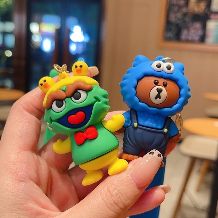 Wholesale Cute keychain pendant key ring bag charm