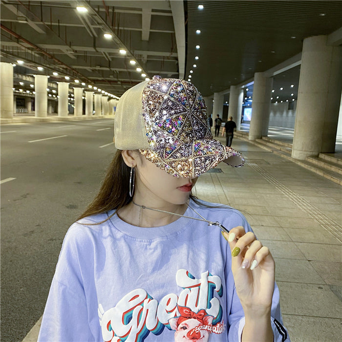 Wholesale Mesh Hat Thin Peaked Cap Trendy Ins Baseball Cap Large Brim