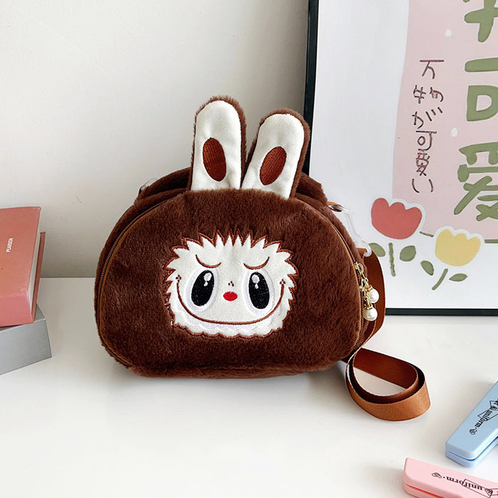 Wholesale Cartoon Doll Plush Bag Cute Plush Toy Backpack Crossbody Casual Versatile Birthday Gift