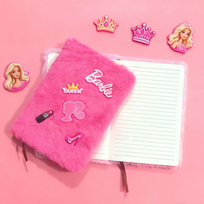 Wholesale A5 Plush Notebook with Creative Design DIY Decor Accessory Gift for Girls
