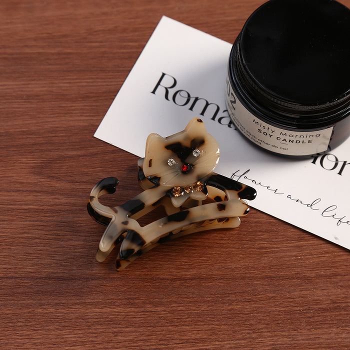 Wholesale Cute Cat Acetic Acid Personalized Hair Clips