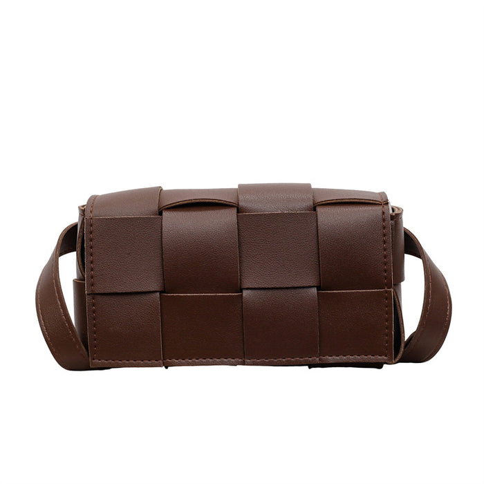 Wholesale Green Woven Small Square Crossbody Bag Daily Fashion Accessory