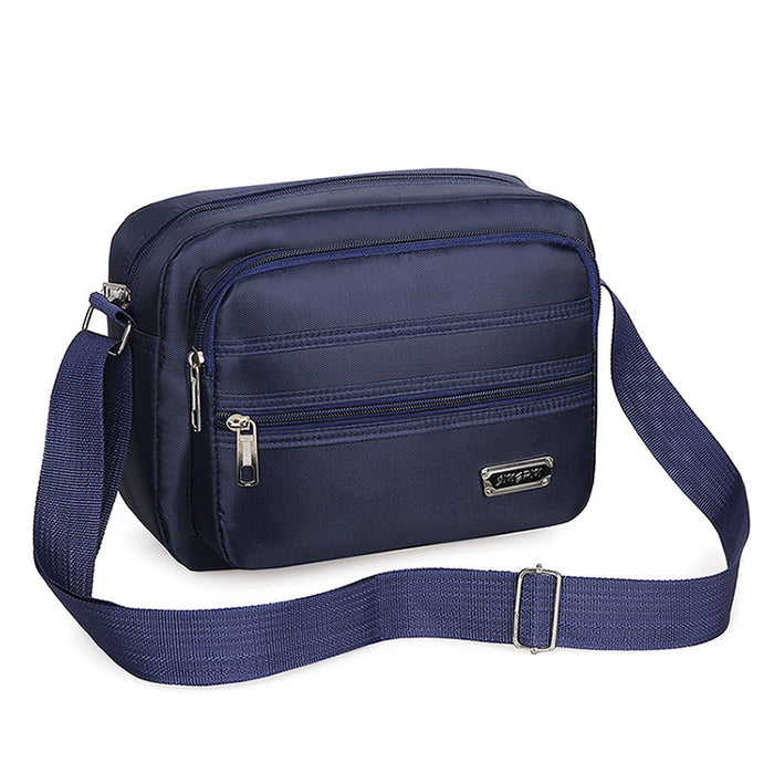 Wholesale New men's bag with large capacity single shoulder crossbody bag, casual multi-layer single backpack, business men's bag