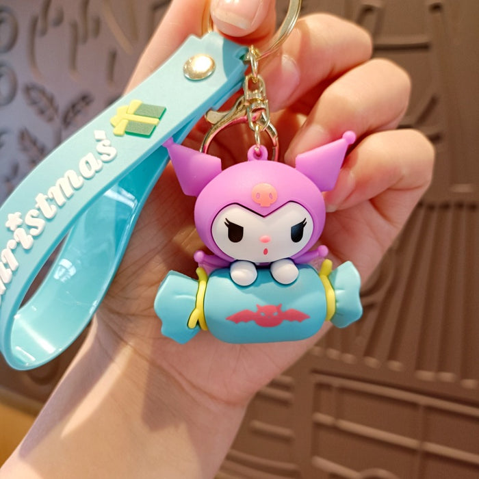 Wholesale Cartoon Silicone Doll Keychain JDC-KC-MingT177