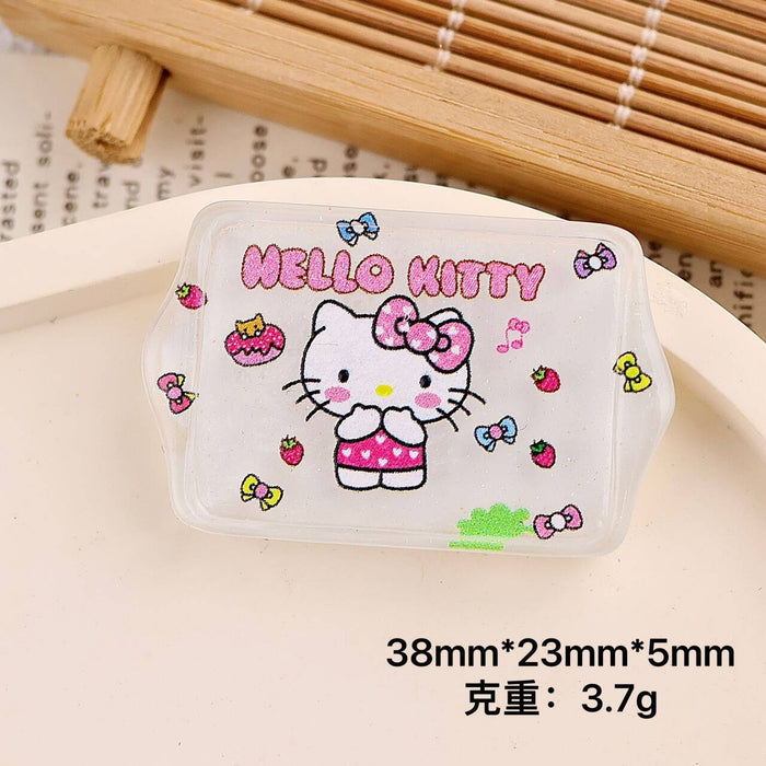 Wholesale Cartoon DIY resin accessories, accessories, square plates, hair clips, phone cases, shoe buckles, keychains, pendants
