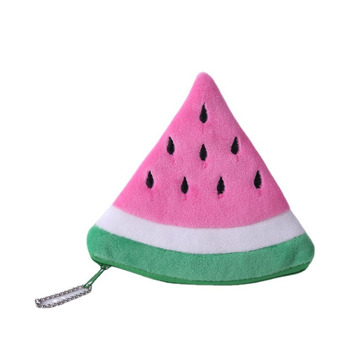 Wholesale Plush Colorful Pineapple Strawberry Watermelon Cartoon Cute Coin Purse JDC-WT-SM003