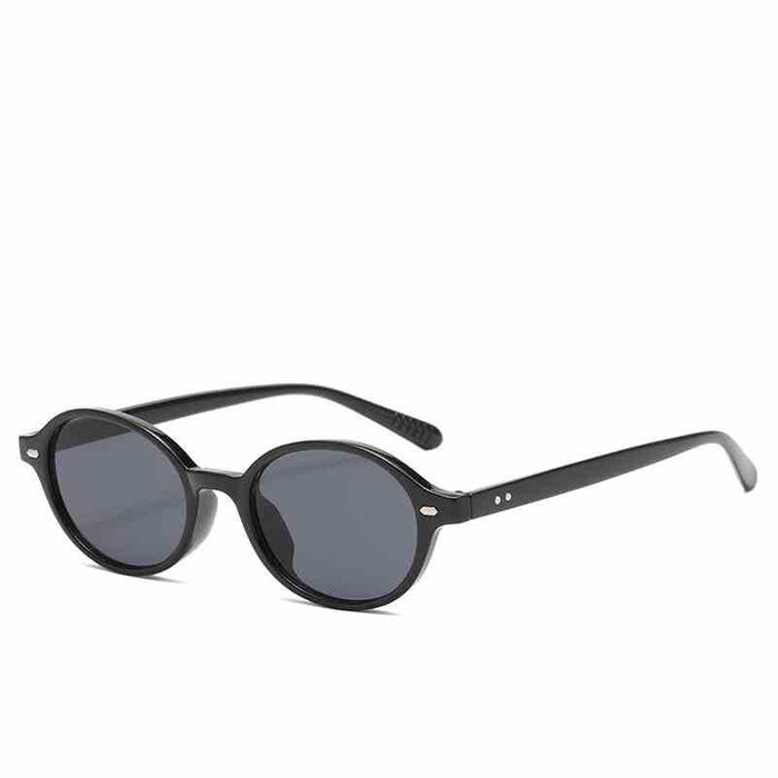 Wholesale Elliptical sunglasses, trendy and high-end sunshade sunglasses, artistic retro anti blue light flat mirror