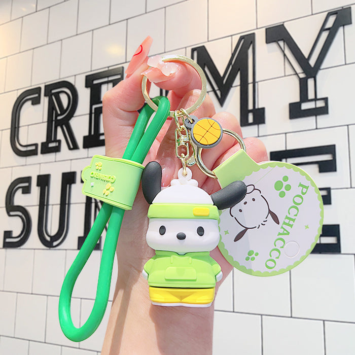 Wholesale Cartoon Doll Silicone Keychain JDC-KC-LiuFan027