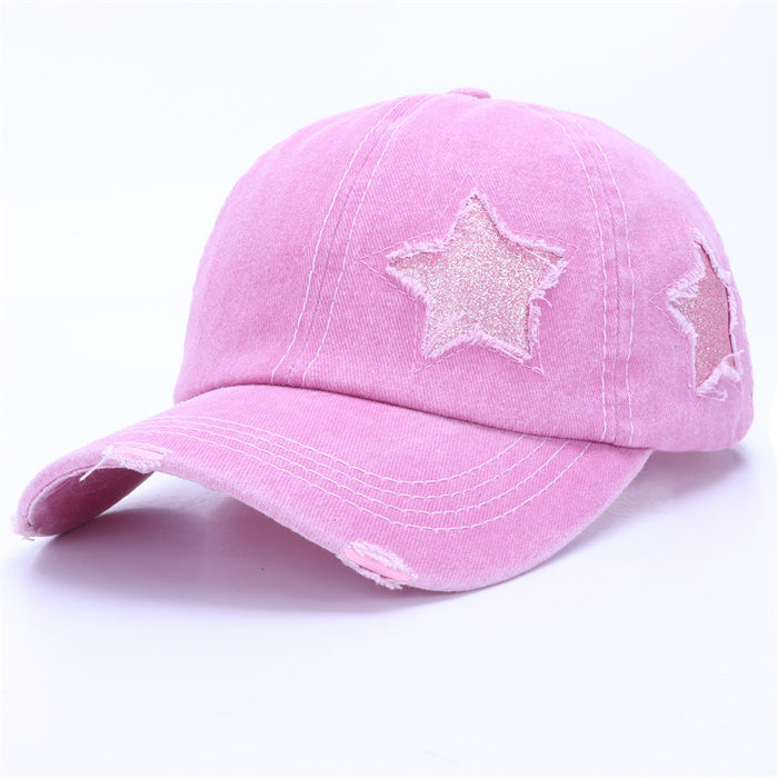 Wholesale Baseball cap for men, retro sun shading hat, washed cotton duckbill cap