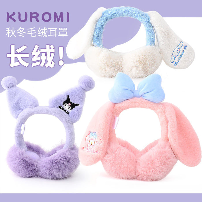 Wholesale Cute cartoon children' s earmuffs  winter warm plush folding warm earmuffs foldable earmuffs