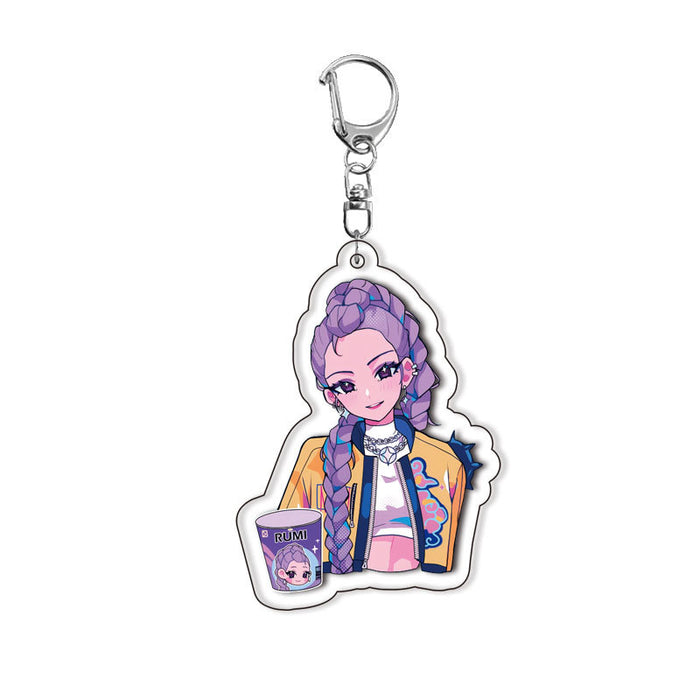 Wholesale Double-sided acrylic keychain with interlayer design  anime character backpack accessory