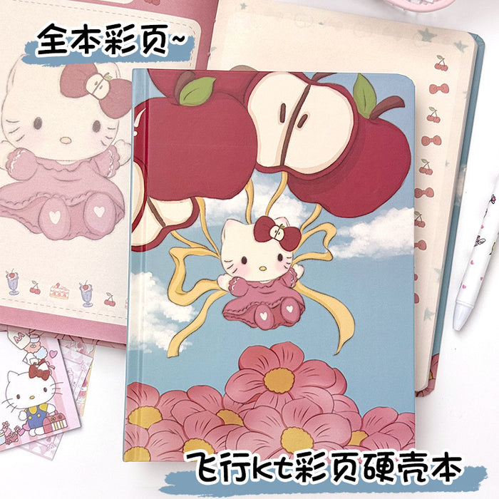 Wholesale Flying cat Color Page Notebook Cute Thickened Notepad Student Cartoon Writing Book Girl' s Journal