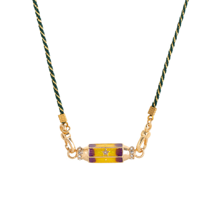 Wholesale Valentine' s Day Colorful Tarot Necklace Women' s Niche Star Eyes Gold-Plated Color-Preserving Pendant