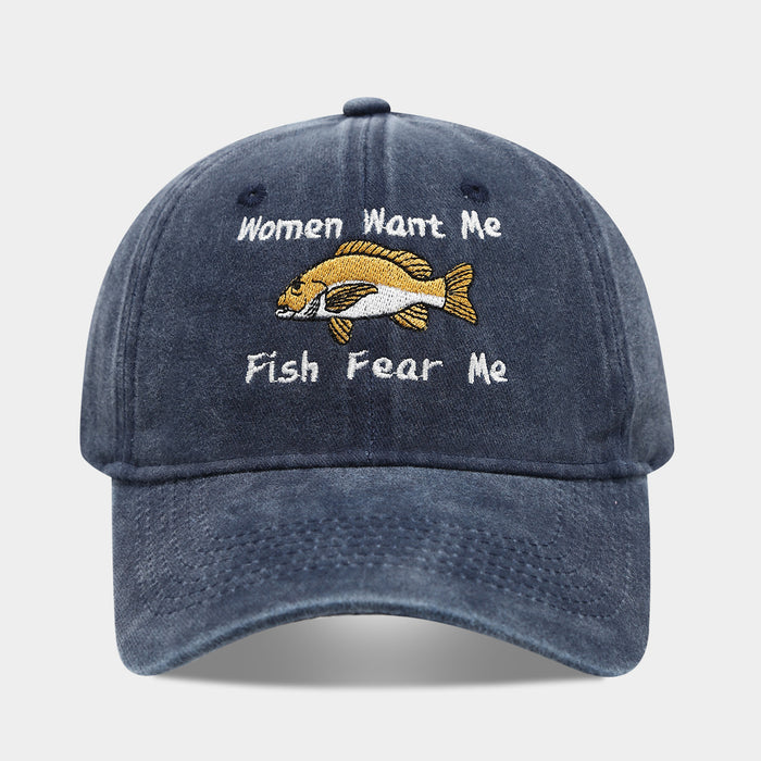 Wholesale Women' s embroidered baseball cap men' s fishing hat